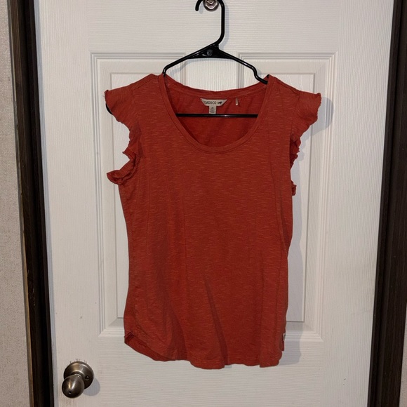 Toad&Co Women's Rust Tank Top with Ruffle Sleeves - Picture 1 of 4